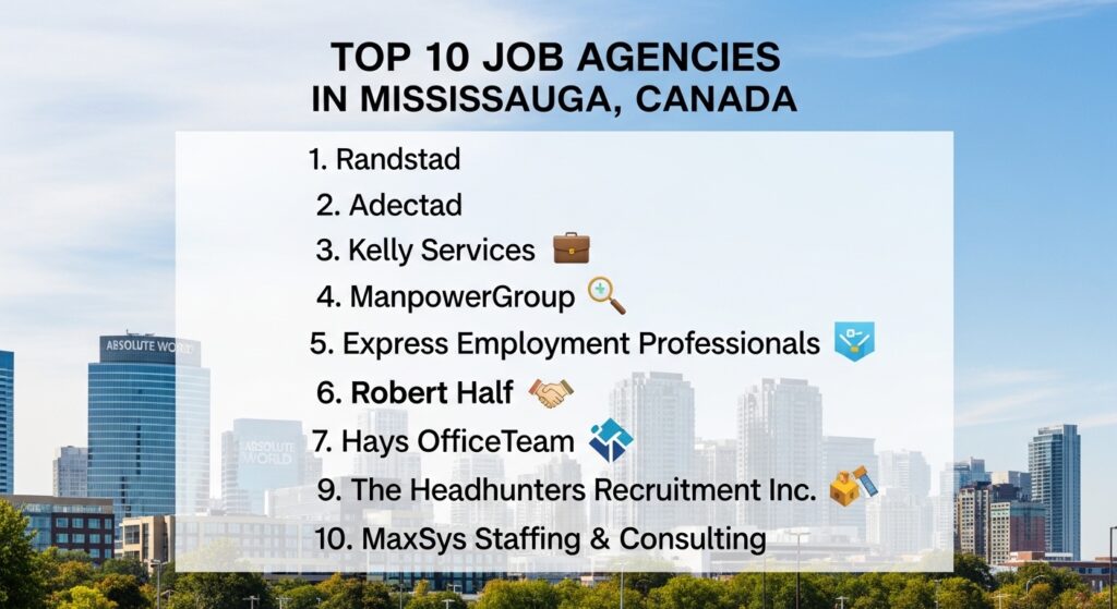 Top 10 Job Agencies in Mississauga Canada